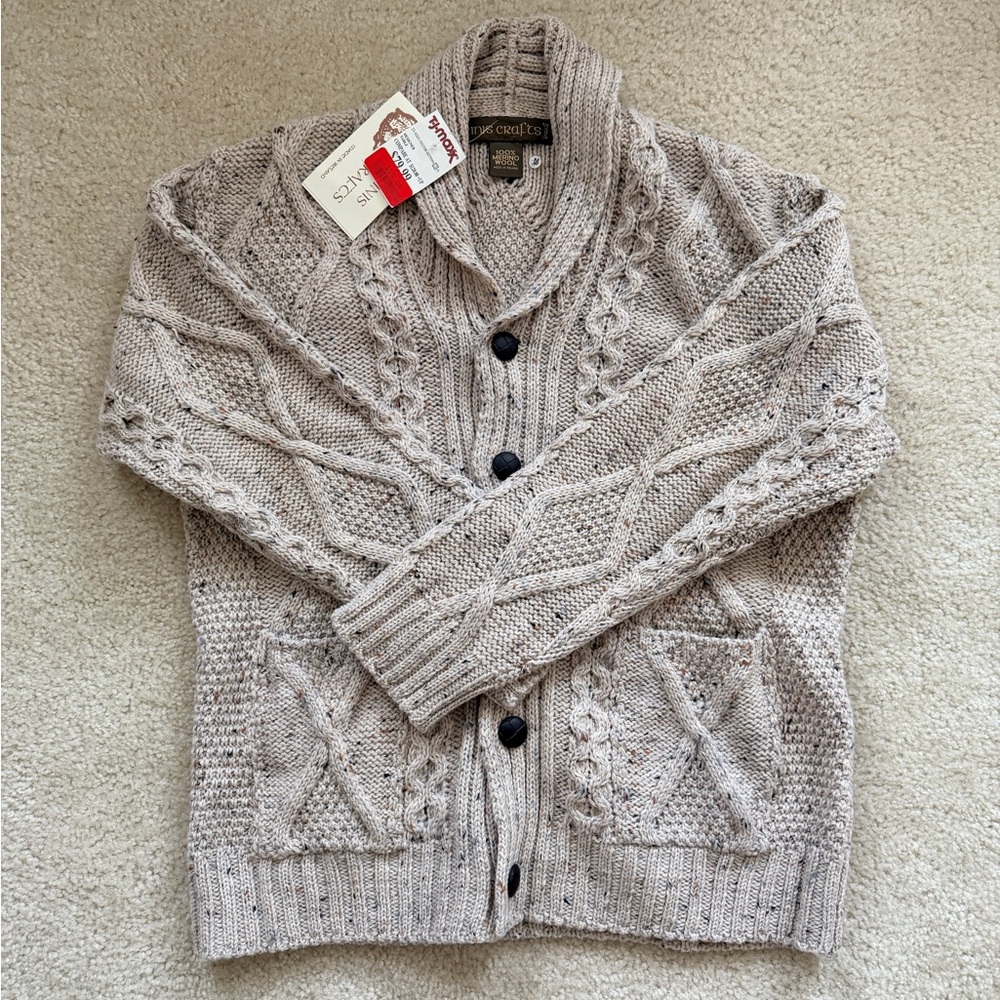 Men's Wool Caridigan NWT